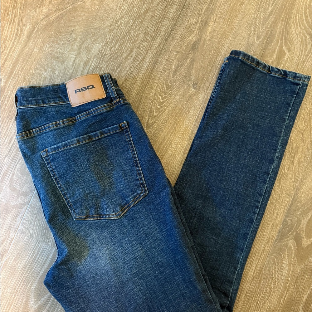 RSQ Blue Straight Jeans Classic Style